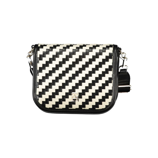 Black Polyurethane Women Handbag