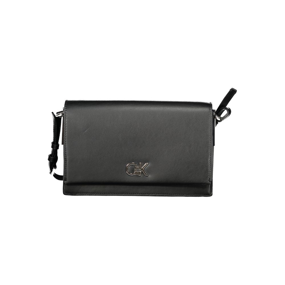 Calvin Klein Schwarze Damen-Handtasche aus Polyester