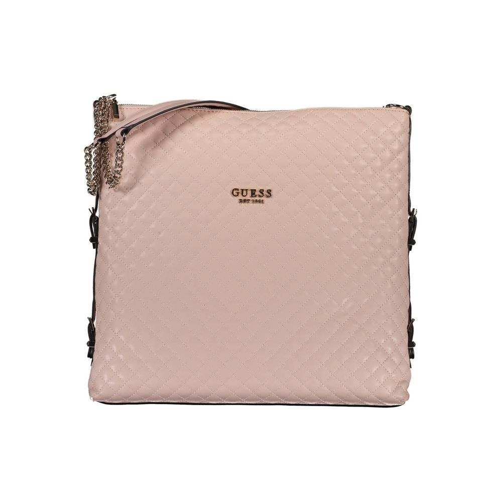 Guess Jeans Rosa Damenhandtasche aus Polyurethan