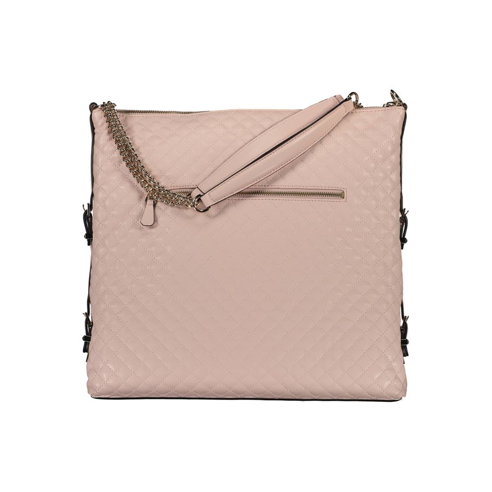 Guess Jeans Rosa Damenhandtasche aus Polyurethan