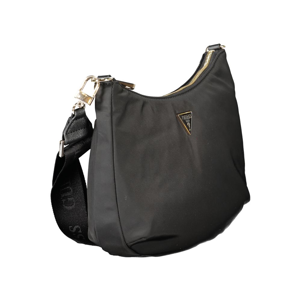 Guess Jeans Schwarze Damenhandtasche aus Polyester