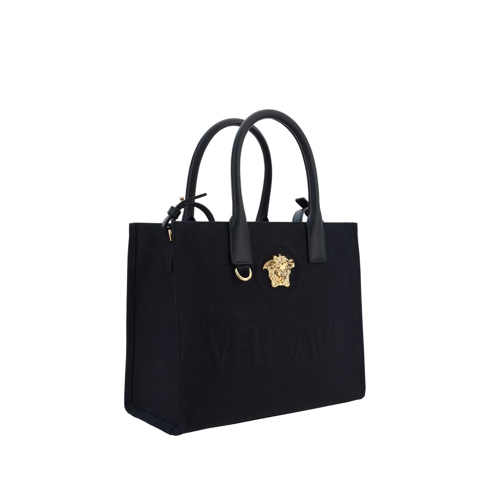 Versace Black Cotton Shoulder Bag Versace Xosier