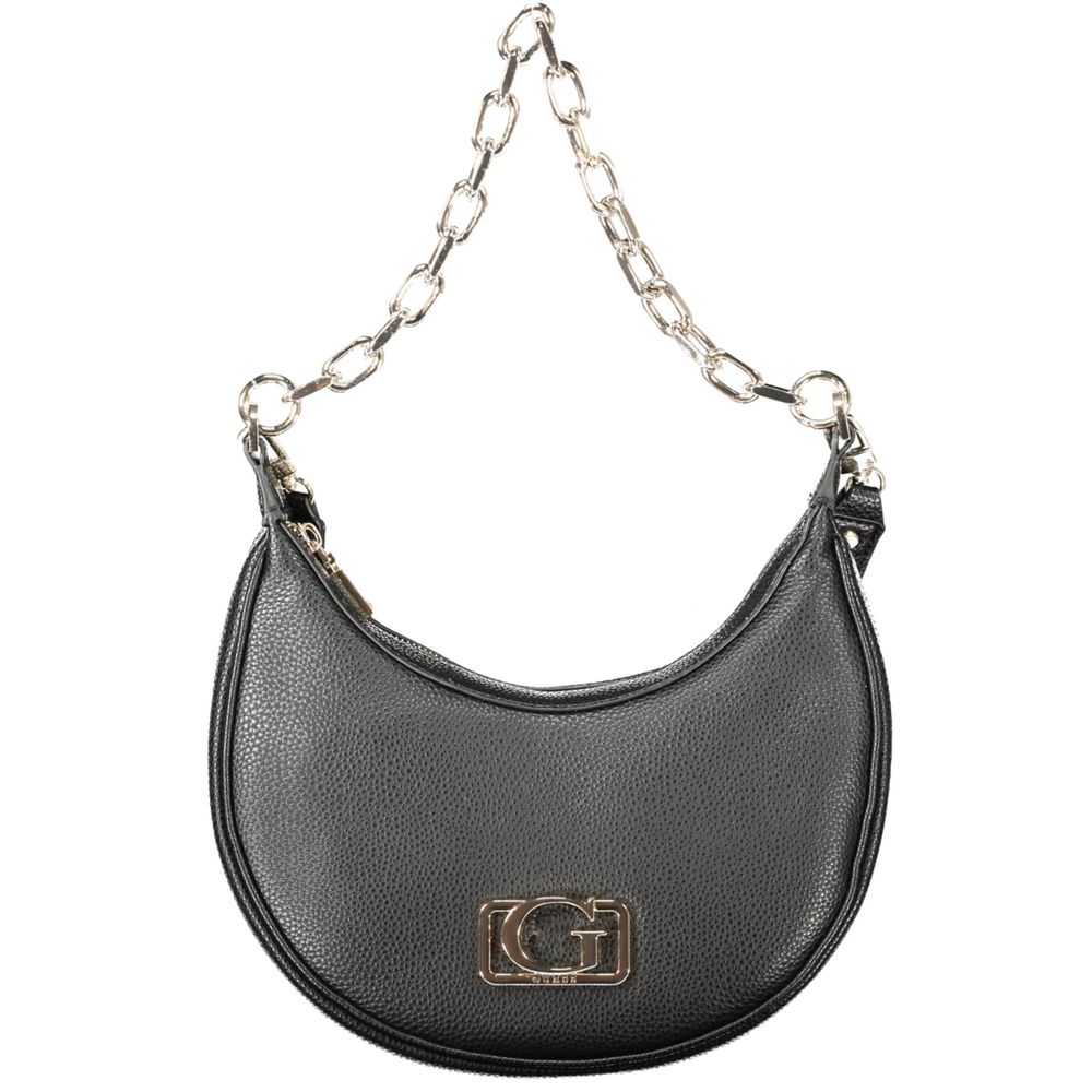 Guess Jeans Handtasche aus schwarzem Polyurethan für Damen