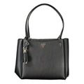 Guess Jeans Nero Polyurethan Damenhandtasche