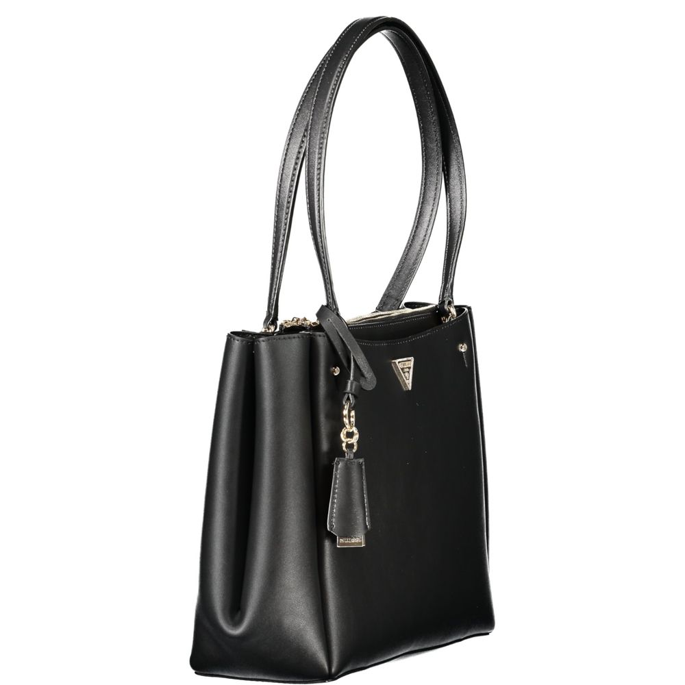 Guess Jeans Nero Polyurethan Damenhandtasche