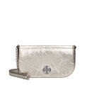 Gold Leather Crossbody Bag