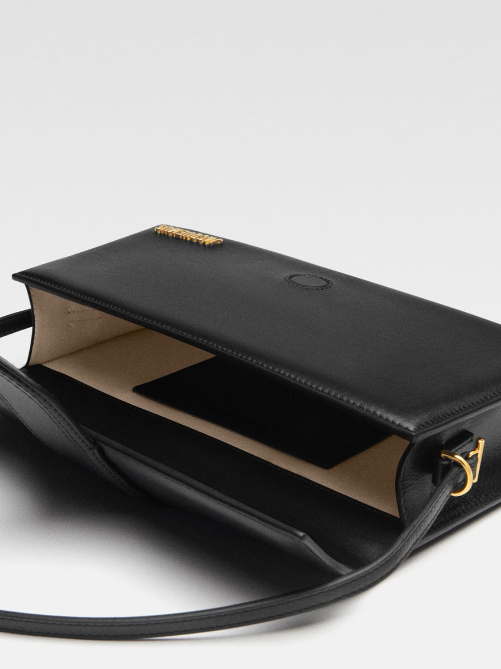 Jacquemus Black  leather Le Bambino Long bag Jacquemus Xosier