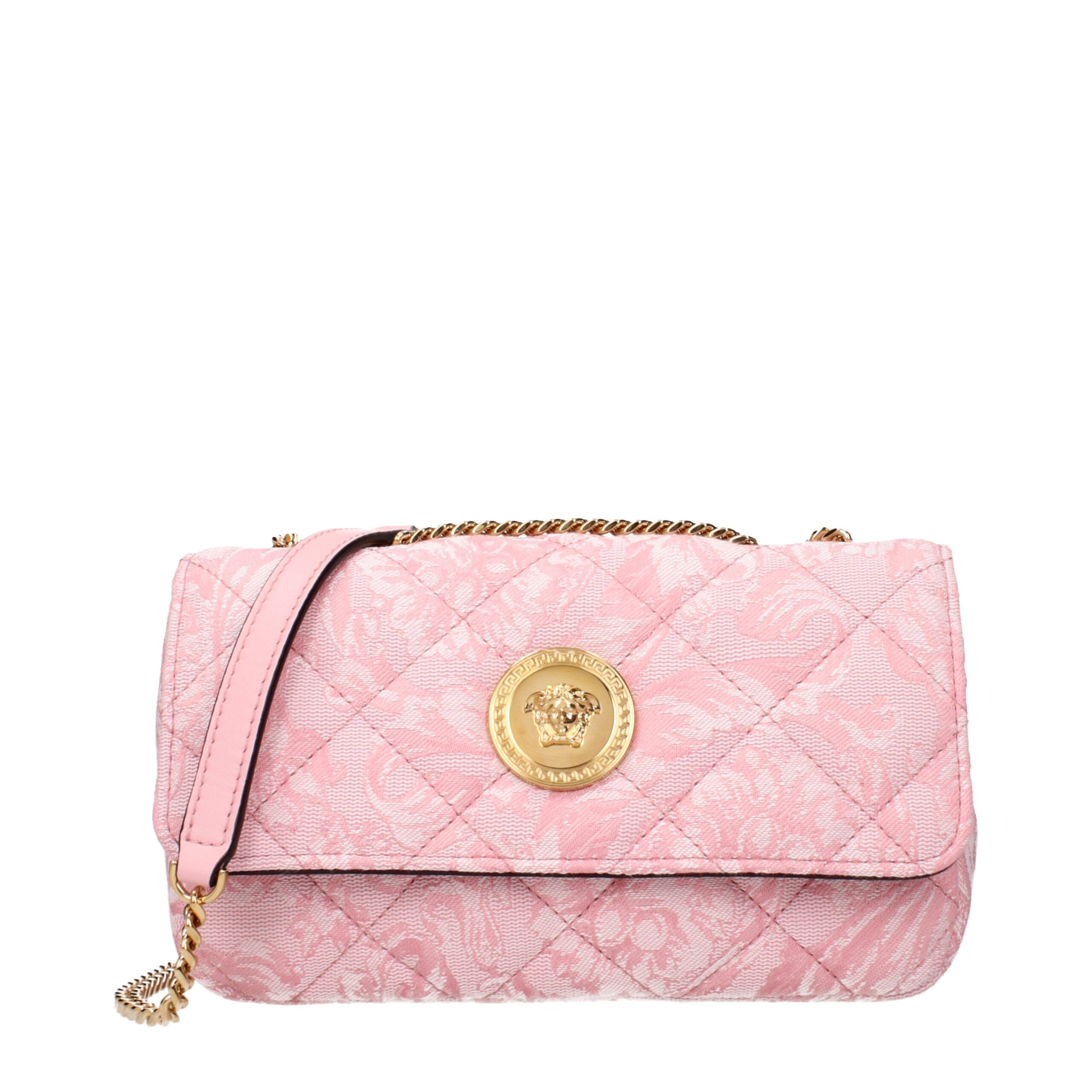 Versace Pink Fabric Shoulder Bag Versace Xosier