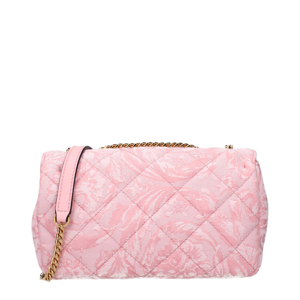 Versace Pink Fabric Shoulder Bag Versace Xosier
