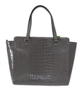 Kate Spade Grey Croc Embossed Leather Elissa Bristol Drive Tote Handbag Bag Kate Spade Xosier