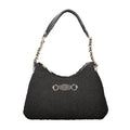 Guess Jeans Nero Polyester Damen Handtasche