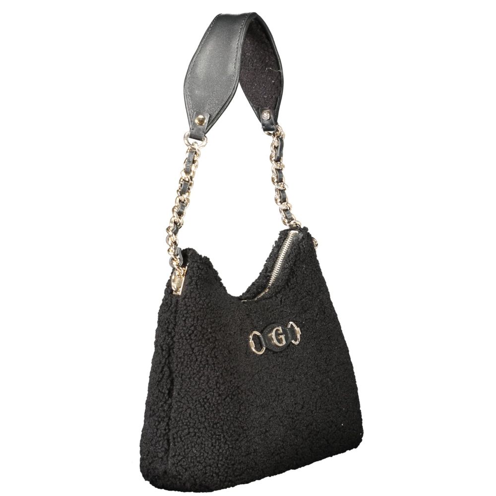 Guess Jeans Nero Polyester Damen Handtasche