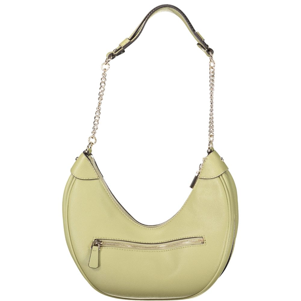 Guess Jeans Verde Polyurethan Damenhandtasche