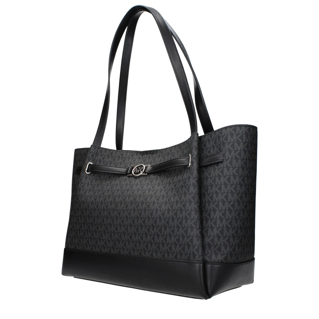 Black Fabric Shoulder Bag