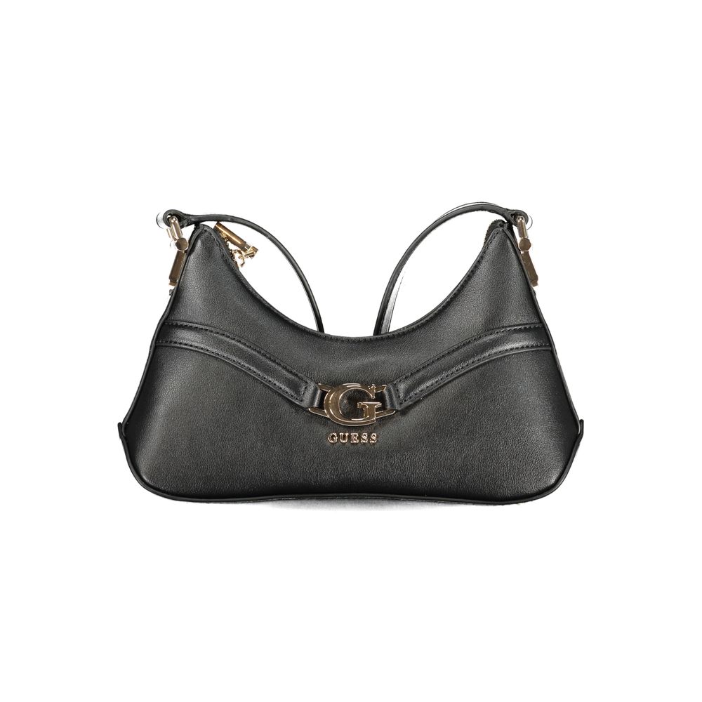 Guess Jeans Nero Poliuretano Damen Umhängetasche