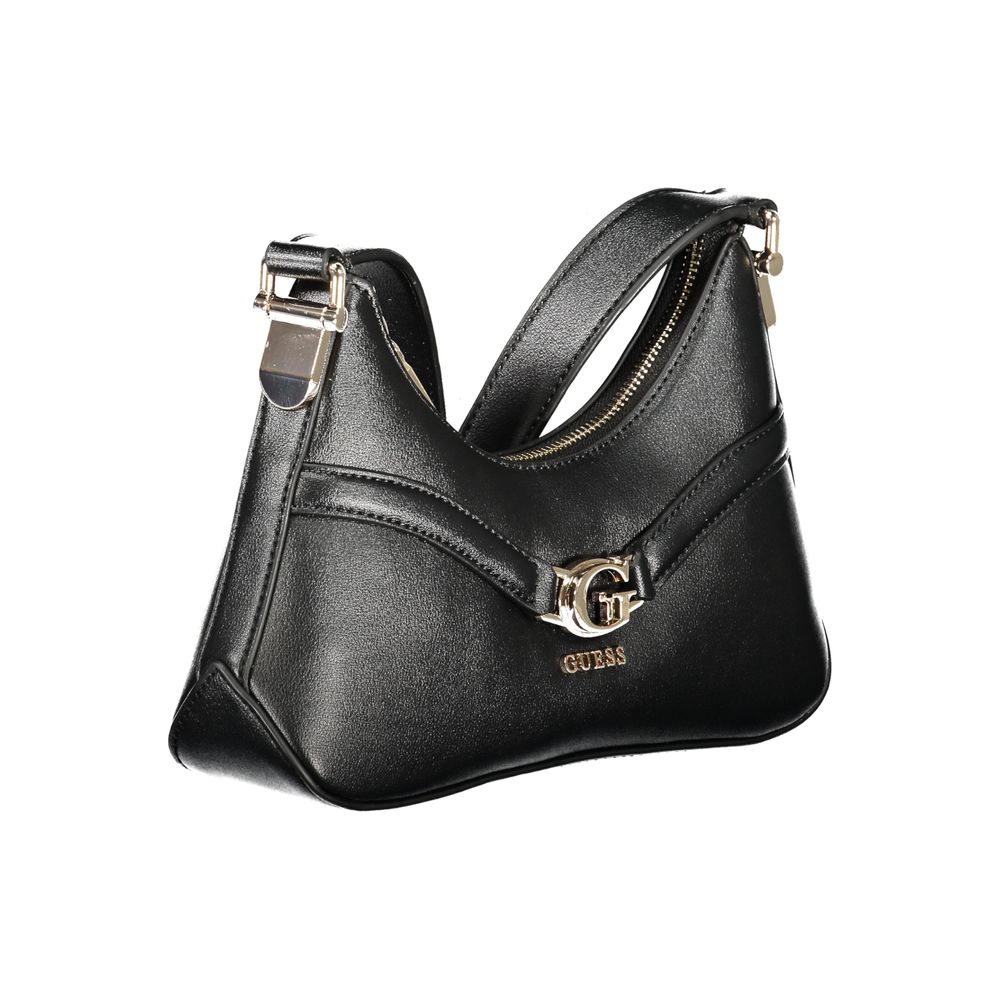 Guess Jeans Nero Poliuretano Damen Umhängetasche