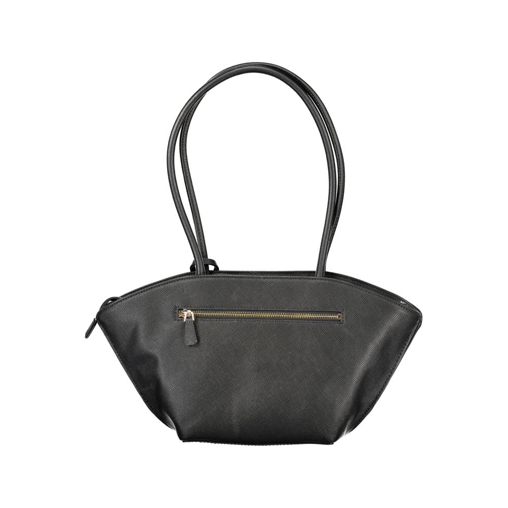 Guess Jeans Handtasche aus schwarzem Polyurethan für Damen