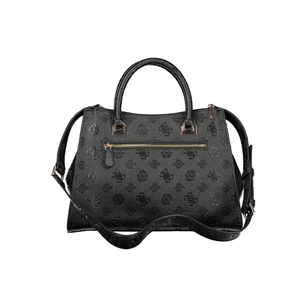 Guess Damen Handtasche aus schwarzem Polyurethan