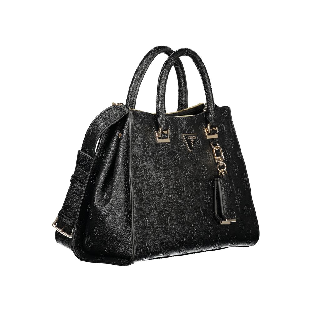 Guess Damen Handtasche aus schwarzem Polyurethan