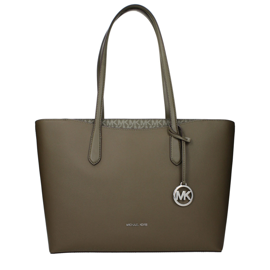 Michael Kors Schultertasche aus grünem Stoff