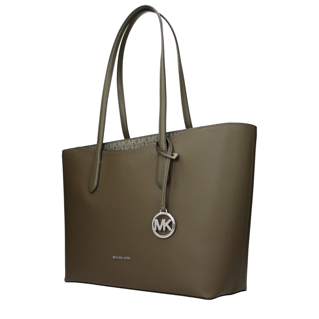 Michael Kors Schultertasche aus grünem Stoff
