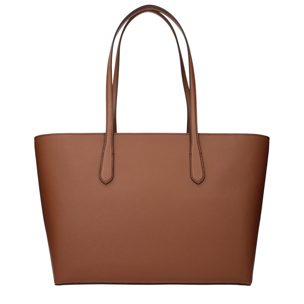 Michael Kors Braune Lederschultertasche