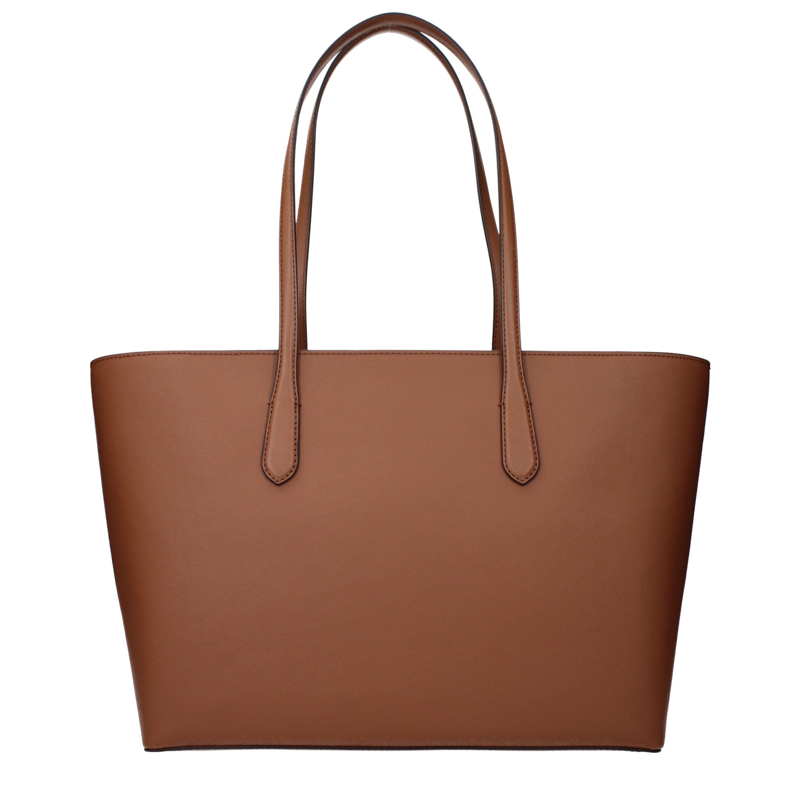 Michael Kors Braune Lederschultertasche
