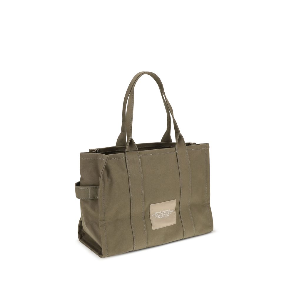 Marc Jacobs Zweifarbige Schultertasche aus Baumwolle