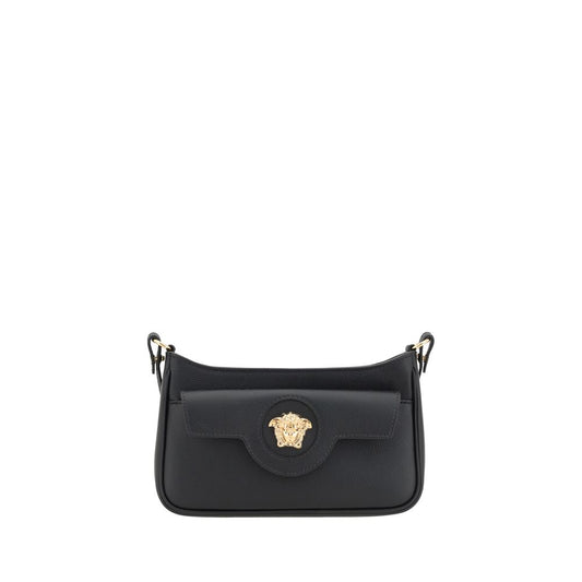 Versace Black Calf Leather Bos Taurus Shoulder Bag Versace Xosier