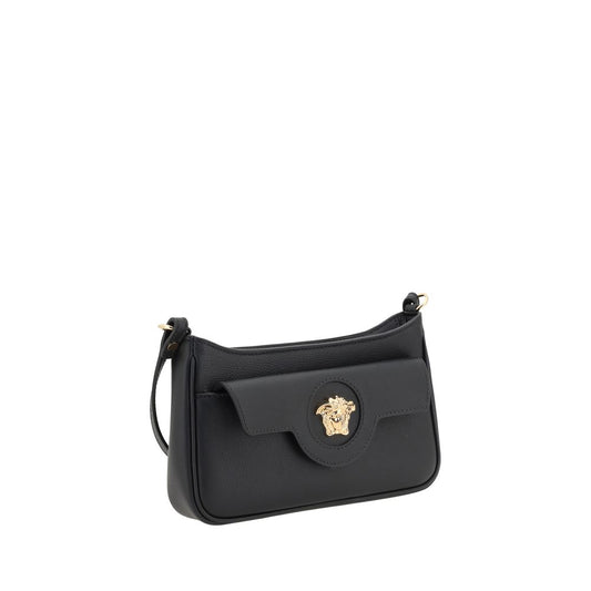Versace Black Calf Leather Bos Taurus Shoulder Bag Versace Xosier