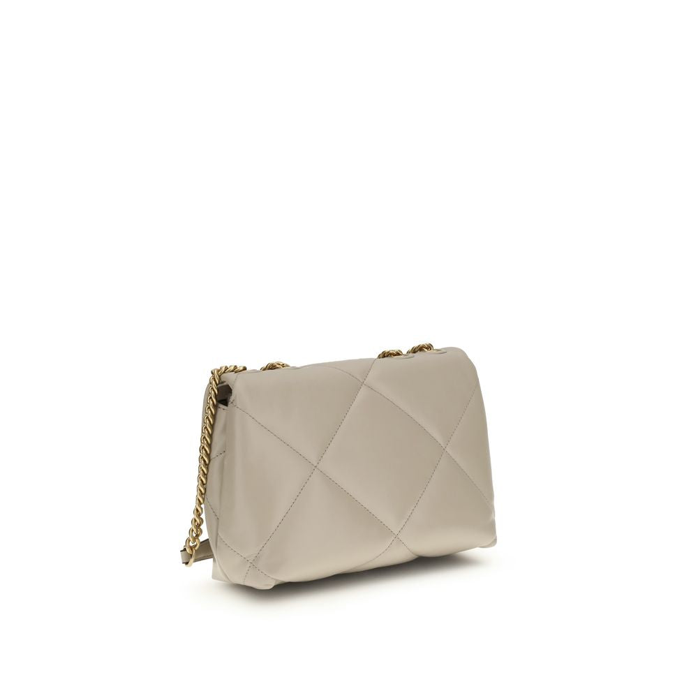 Beige Calf Leather Bos Taurus Shoulder Bag